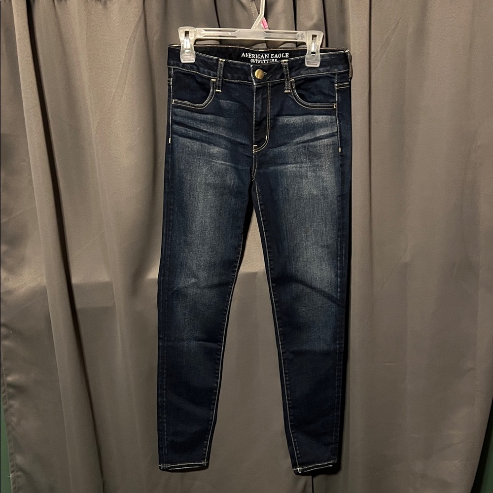 American Eagle Outfitters Women's Deep Indigo Skinny Jeans